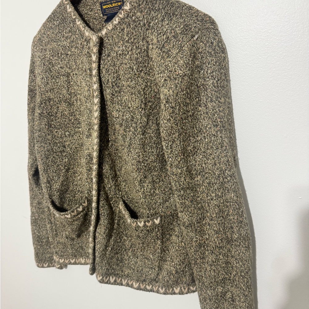 Woolrich Women's Vintage Wool Blend Cardigan Size Medium - Picture 4 of 10
